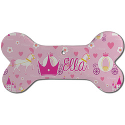 Princess Carriage Ceramic Dog Ornament - Front w/ Name or Text
