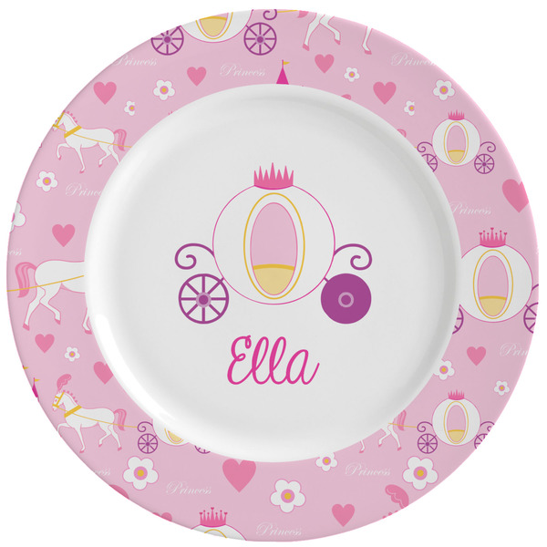 Custom Princess Carriage Ceramic Dinner Plates (Set of 4)