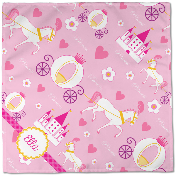 Princess Carriage Cloth Napkins - Personalized Dinner (Full Open)