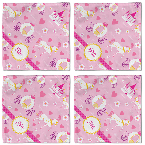 Princess Carriage Cloth Napkins - Personalized Lunch (APPROVAL) Set of 4