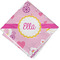 Princess Carriage Cloth Napkins - Personalized Lunch (Folded Four Corners)