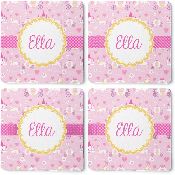 Princess Carriage Coaster Rubber Back - Apvl