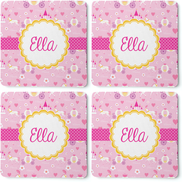 Princess Carriage Coaster Rubber Back - Apvl