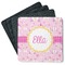 Princess Carriage Square Rubber Backed Coasters - Set of 4 (Personalized)