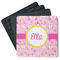 Princess Carriage Square Rubber Backed Coasters - Set of 4 (Personalized)
