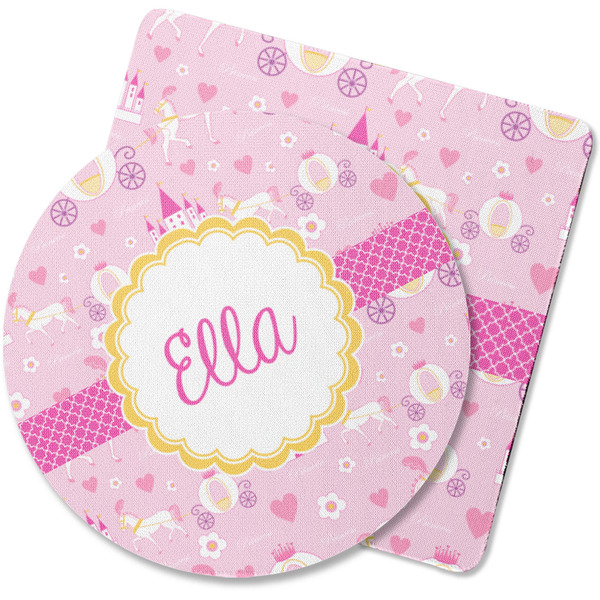 Custom Princess Carriage Rubber Backed Coaster (Personalized)