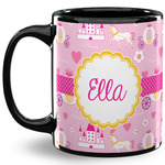 Princess Carriage 11 Oz Coffee Mug - Black (Personalized)