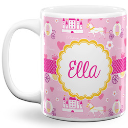 Princess Carriage 11 Oz Coffee Mug - White (Personalized)