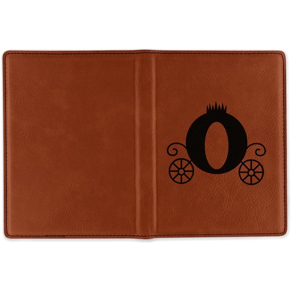 Princess Carriage Cognac Leather Passport Holder Outside Single Sided - Apvl