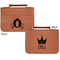 Princess Carriage Cognac Leatherette Bible Covers - Small Double Sided Apvl