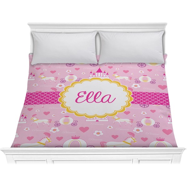 Custom Princess Carriage Comforter - King (Personalized)