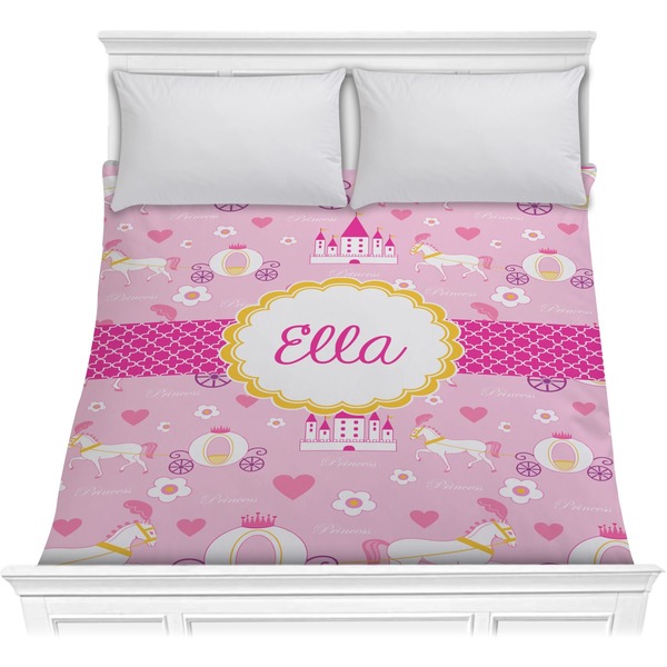 Custom Princess Carriage Comforter - Full / Queen (Personalized)