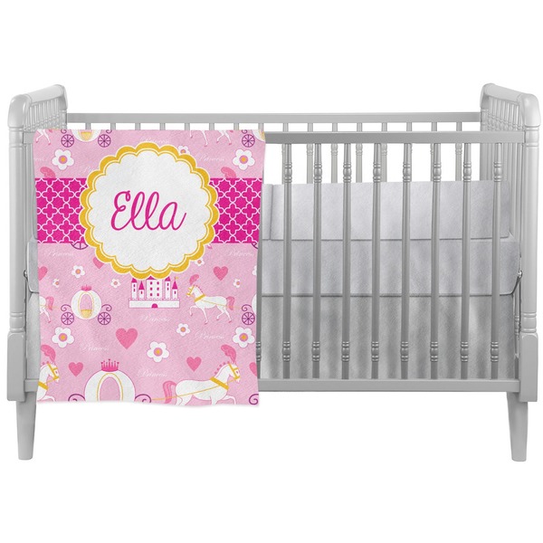 Custom Princess Carriage Crib Comforter / Quilt (Personalized)
