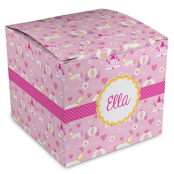 Custom Princess Carriage Cube Favor Gift Boxes (Personalized)
