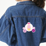 Princess Carriage Twill Iron On Patch - Custom Shape - X-Large