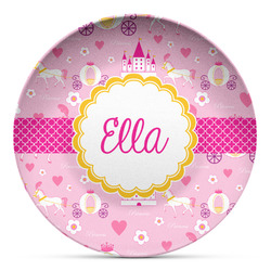 Princess Carriage Microwave Safe Plastic Plate - Composite Polymer (Personalized)