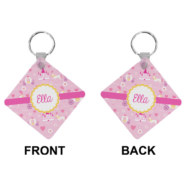 Princess Carriage Diamond Keychain (Front + Back)