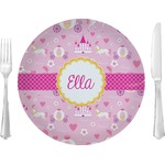 Princess Carriage Glass Lunch / Dinner Plate 10" (Personalized)
