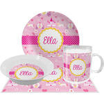 Princess Carriage Dinner Set - Single 4 Pc Setting w/ Name or Text