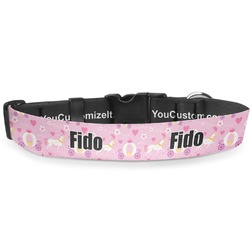 Princess Carriage Deluxe Dog Collar - Double Extra Large (20.5" to 35") (Personalized)