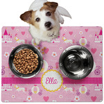 Princess Carriage Dog Food Mat - Medium w/ Name or Text