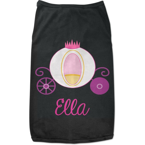 Custom Princess Carriage Black Pet Shirt - M (Personalized)