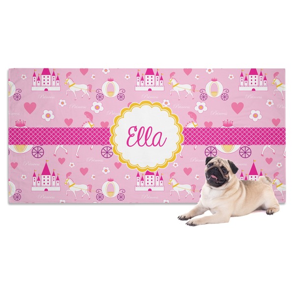 Custom Princess Carriage Dog Towel (Personalized)