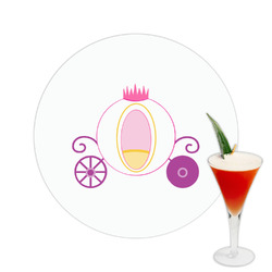 Princess Carriage Printed Drink Topper -  2.5"