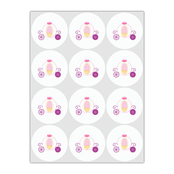 Princess Carriage Drink Topper - Small - Set of 12