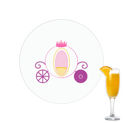 Princess Carriage Printed Drink Topper - 2.15"