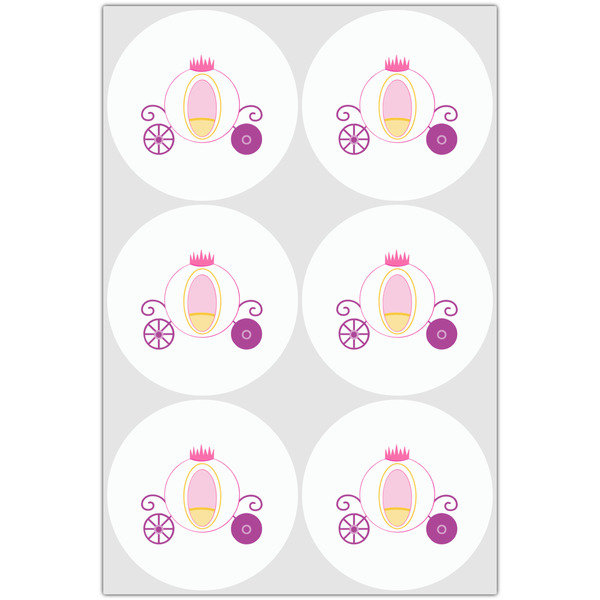 Princess Carriage Drink Topper - XLarge - Set of 6