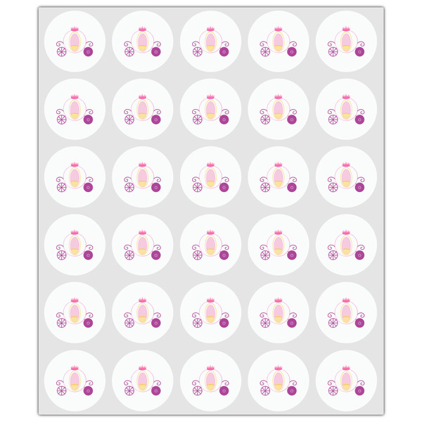 Princess Carriage Drink Topper - XSmall - Set of 30