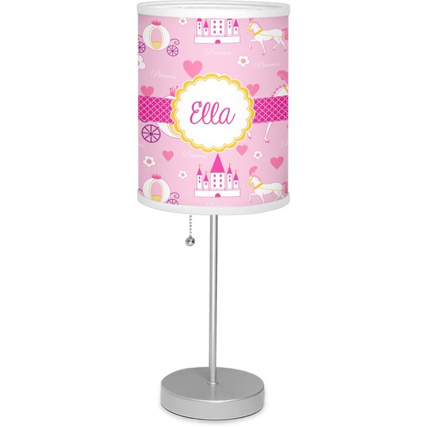 Custom Princess Carriage Lamp with Drum Shade (Personalized)