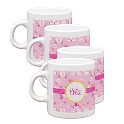 Princess Carriage Single Shot Espresso Cups - Set of 4 (Personalized)
