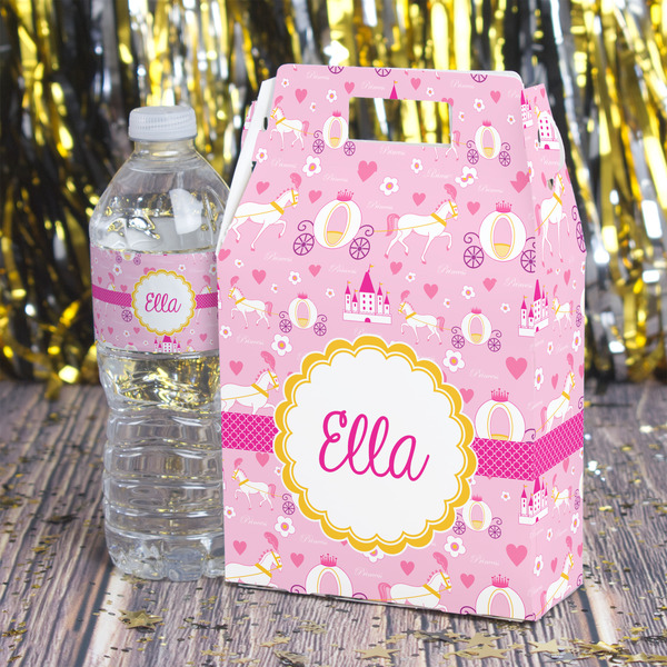 Princess Carriage Gable Favor Box - In Context