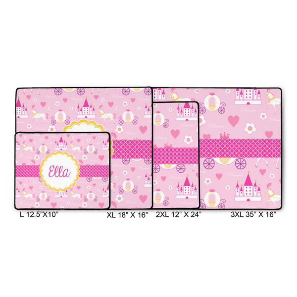 Princess Carriage Gaming Mats - SIZE CHART