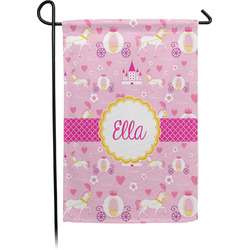 Princess Carriage Small Garden Flag - Single Sided w/ Name or Text