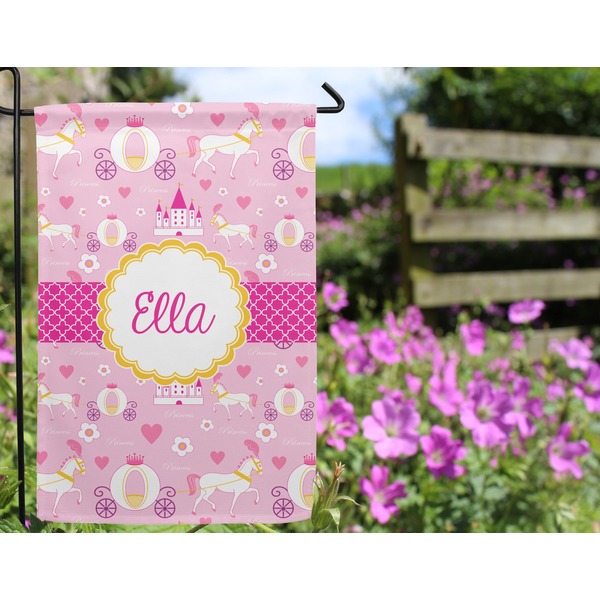 Princess Carriage Garden Flag - Outside In Flowers