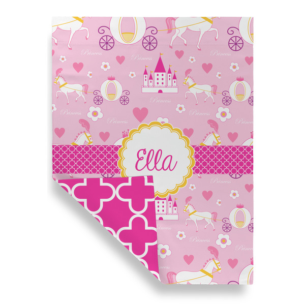 Princess Carriage Garden Flags - Large - Double Sided - FRONT FOLDED