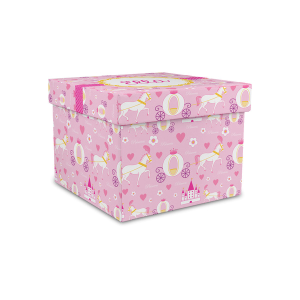 Custom Princess Carriage Gift Box with Lid - Canvas Wrapped - Small (Personalized)