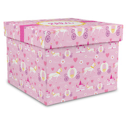 Princess Carriage Gift Box with Lid - Canvas Wrapped - X-Large (Personalized)
