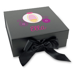 Princess Carriage Gift Box with Magnetic Lid - Black