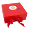 Princess Carriage Gift Boxes with Magnetic Lid - Red - Front