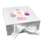 Princess Carriage Gift Boxes with Magnetic Lid - White - Front