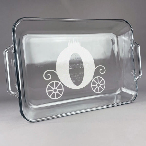 Custom Princess Carriage Glass Baking Dish - 13in x 9in