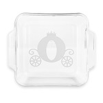 Princess Carriage Glass Cake Dish with Truefit Lid - 8in x 8in