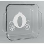 Princess Carriage Glass Cake Dish - 8in x 8in