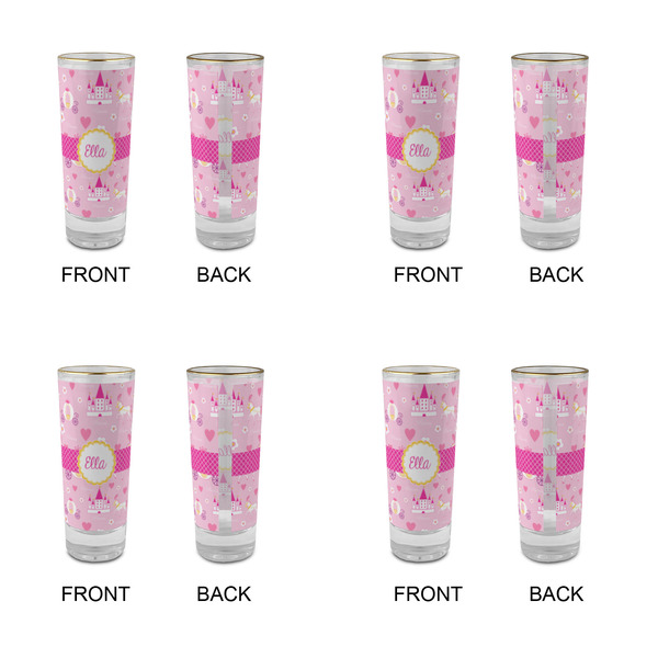 Princess Carriage Glass Shot Glass - 2 oz - Set of 4 - APPROVAL