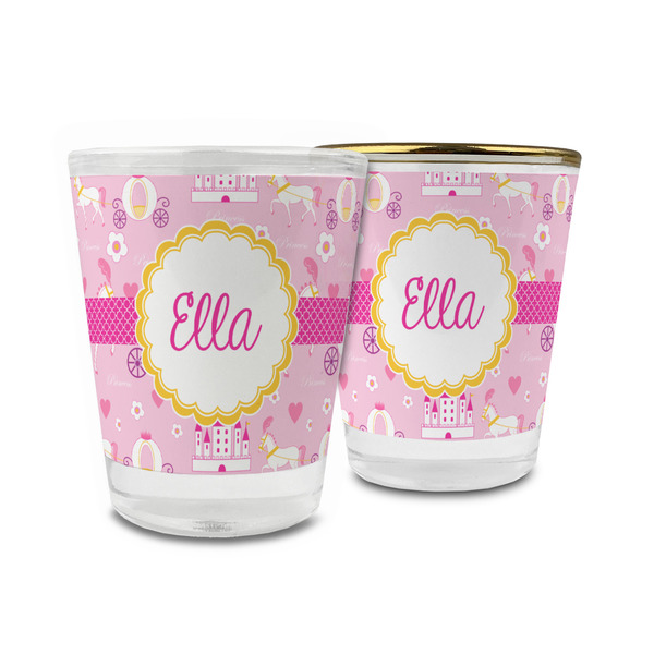 Custom Princess Carriage Glass Shot Glass - 1.5 oz (Personalized)