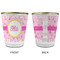 Princess Carriage Glass Shot Glass - with gold rim - APPROVAL